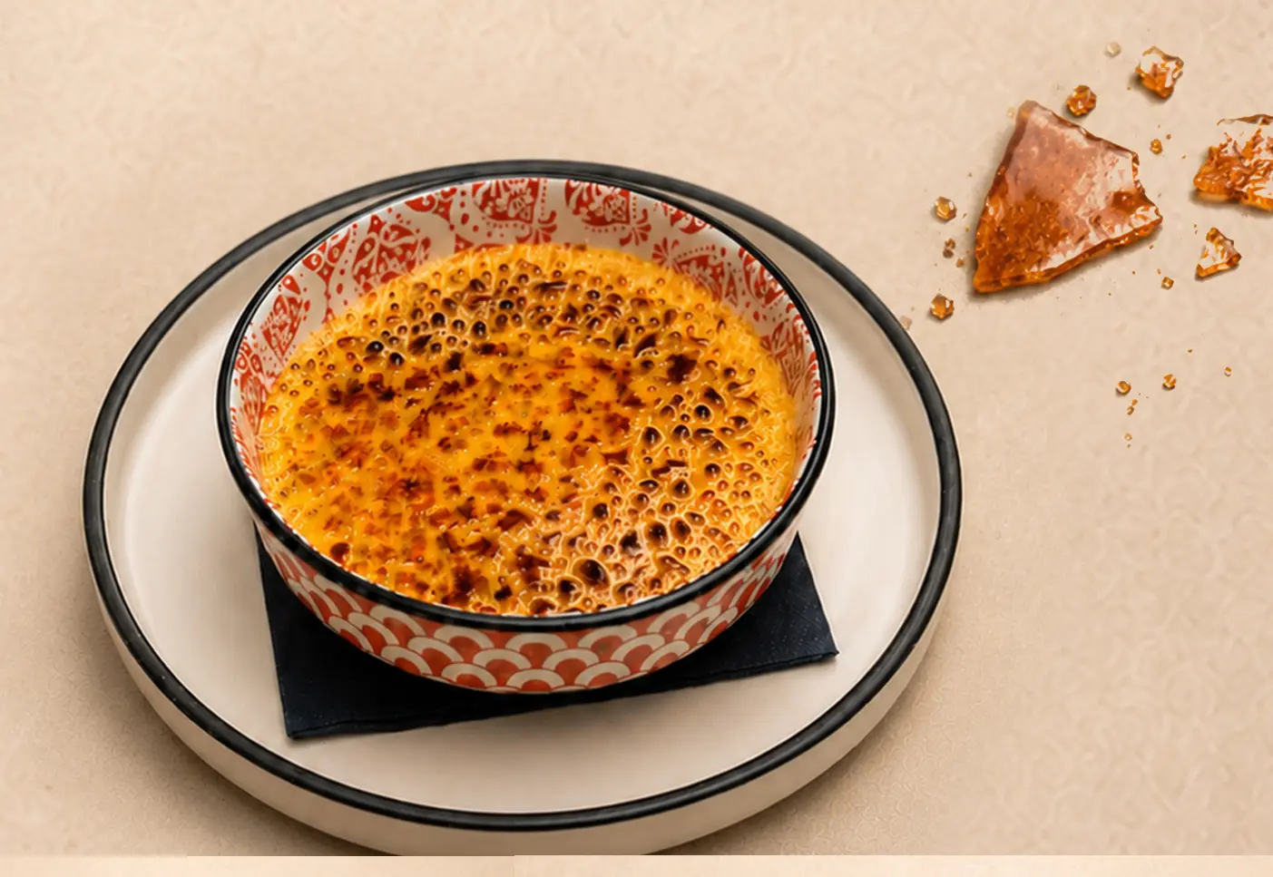 Crema catalana di Semplice con superficie caramellata